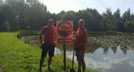 Uzupełnianie znaków zakazu kąpieli