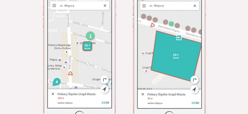Parking za urzędem w aplikacji