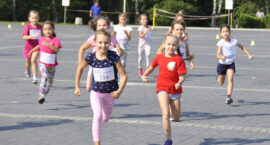Bieg dla dzieci w ramach II Piekarskiego Półmaratonu