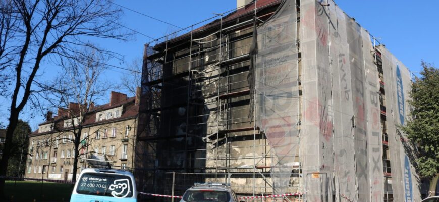 Pożar budynku mieszkalnego przy ulicy Waculika