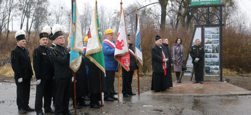 Odsłonięcie pamiątki po kopalni „Andaluzja”