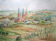 Widok z Kopca Wyzwolenia 30x40 cm akw. 2017 (Medium)