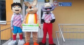 Zajączek Górnika Zabrze odwiedził piekarskie placówki