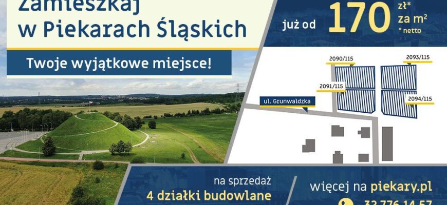 Zamieszkaj w Piekarach – działki na sprzedaż