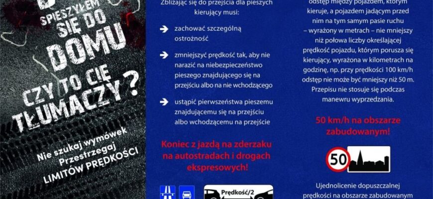 Policyjna akcja „Bezpieczny pieszy”