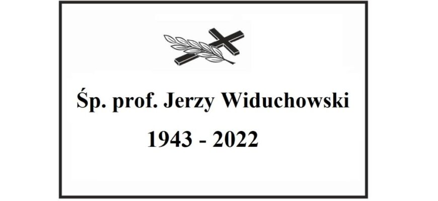 Zmarł prof. Jerzy Widuchowski