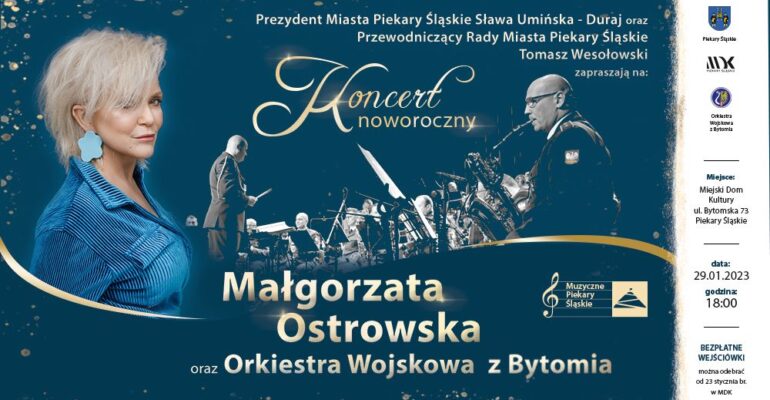 Koncert noworoczny z udziałem Małgorzaty Ostrowskiej