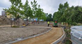 Pumptrack i miasteczko rowerowe w budowie