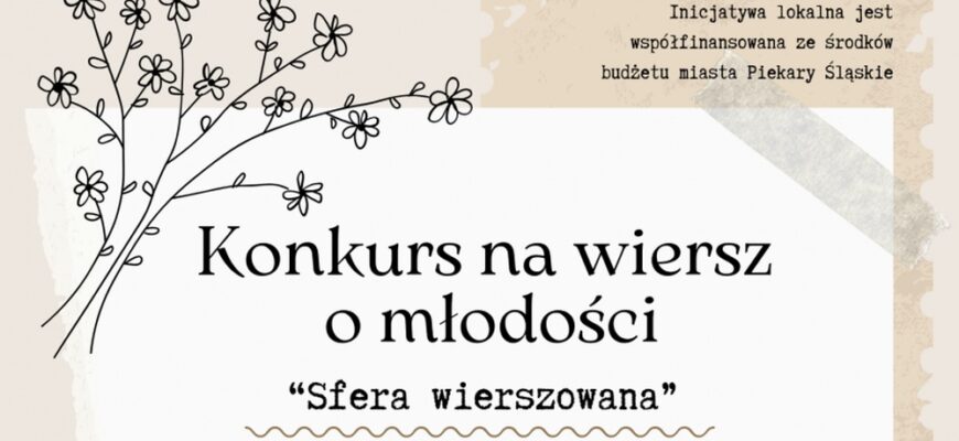 Konkurs poetycki - napisz wiersz o młodości!