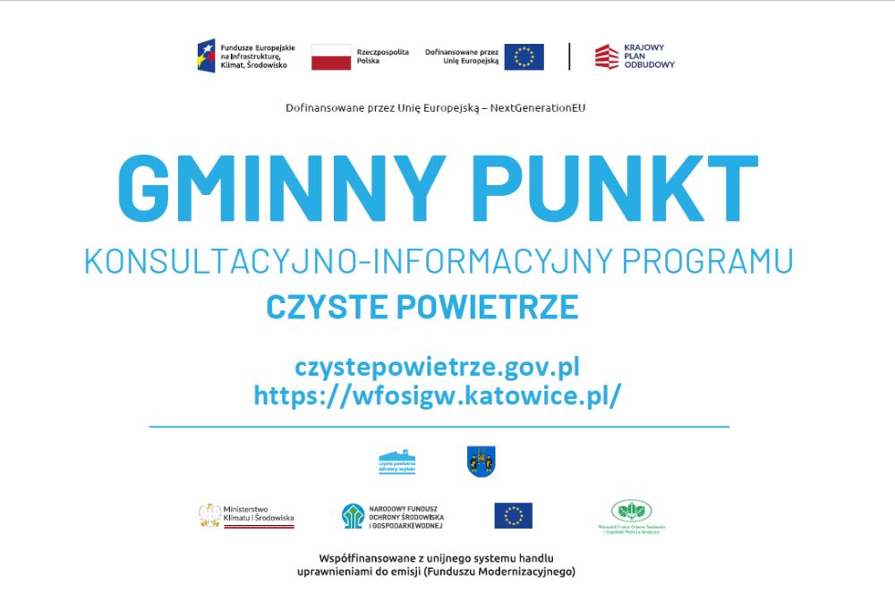 Punkt konsultacyjno-informacyjny programu „Czyste powietrze”