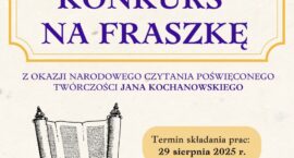 Stwórz fraszkę i weź udział w konkursie