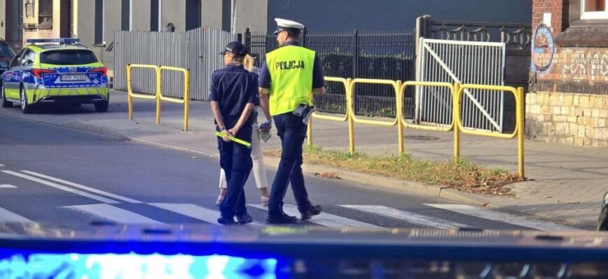 Bezpieczna droga z piekarskimi policjantami