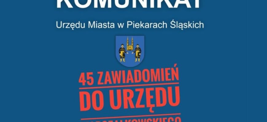 45 zawiadomień do Urzędu Marszałkowskiego w sprawie odpadów!