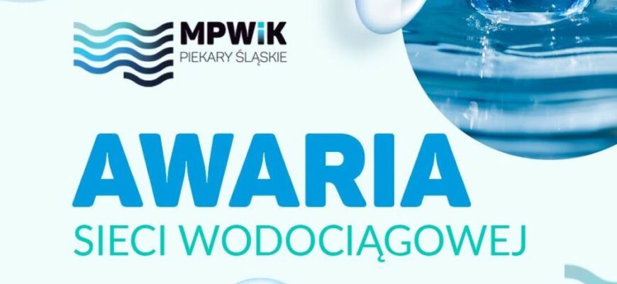 Awaria wodociągowa – część miasta bez wody