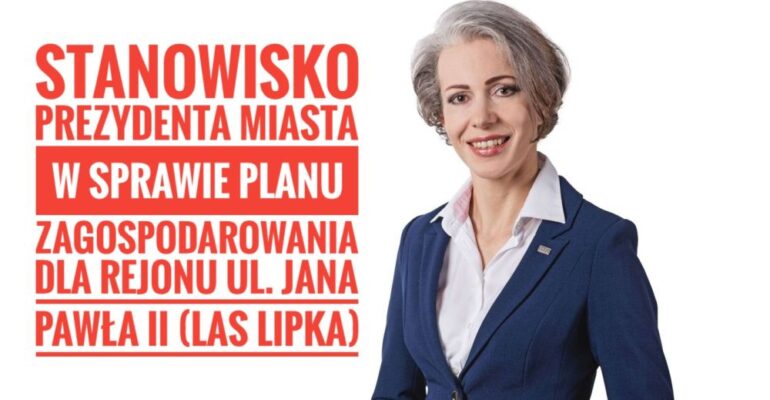 Stanowisko Prezydenta Miasta w sprawie planu dla rejonu ul. Jana Pawła II